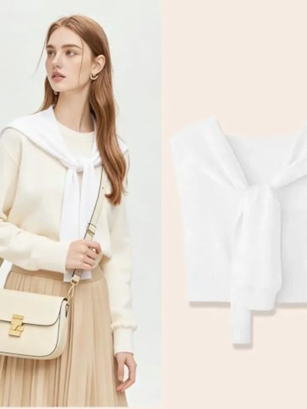 Sweater Knit Shawl Wrap with Sleeves Women's Pashmina Cape Top